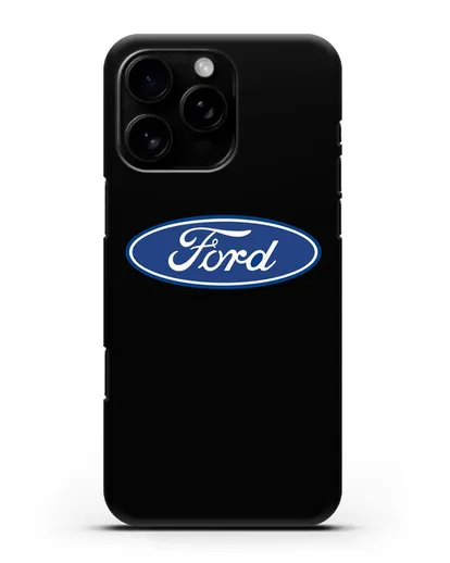 Чехол с логотипом Ford силиконовый для iPhone 16 Pro Max