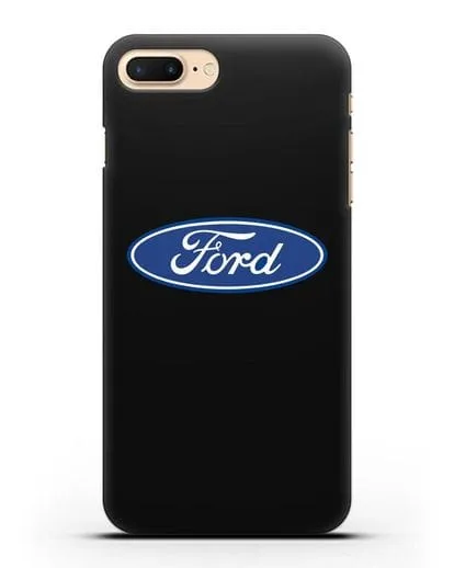 Чехол с логотипом Ford силиконовый для iPhone 8 Plus