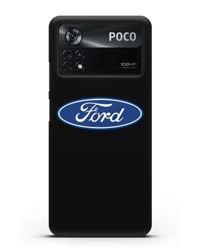 Чехол с логотипом Ford силиконовый для Xiaomi Poco X4 Pro