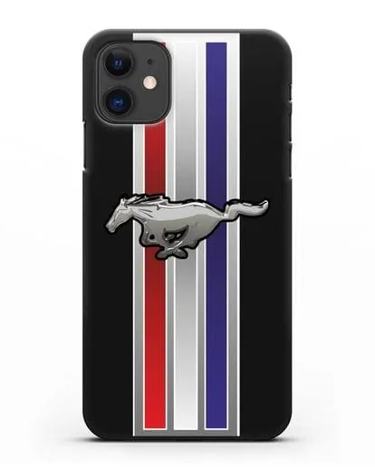 Чехол с логотипом Ford Mustang силиконовый для iPhone 11