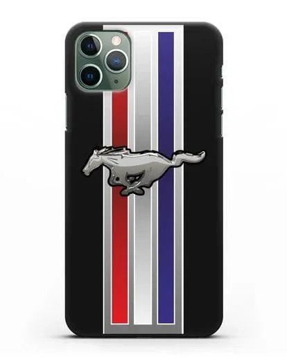 Чехол с логотипом Ford Mustang силиконовый для iPhone 11 Pro Max