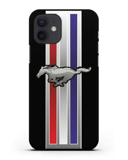 Чехол с логотипом Ford Mustang силиконовый для iPhone 12