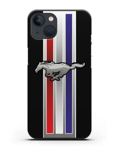 Чехол с логотипом Ford Mustang силиконовый для iPhone 13
