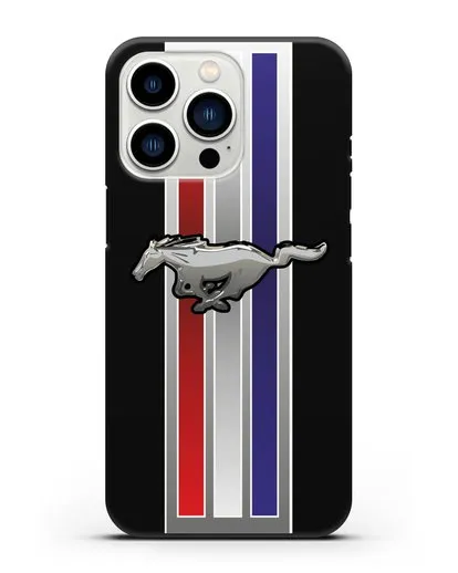 Чехол с логотипом Ford Mustang силиконовый для iPhone 13 Pro