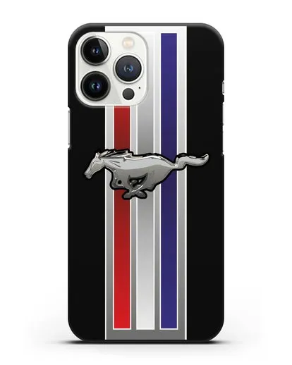 Чехол с логотипом Ford Mustang силиконовый для iPhone 13 Pro Max