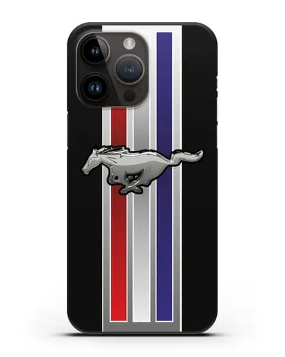 Чехол с логотипом Ford Mustang силиконовый для iPhone 14 Pro Max