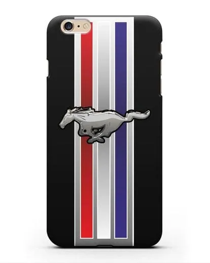 Чехол с логотипом Ford Mustang силиконовый для iPhone 6 Plus
