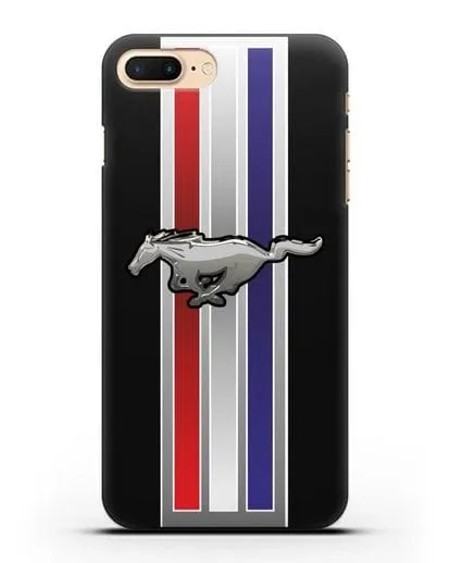 Чехол с логотипом Ford Mustang силиконовый для iPhone 8 Plus