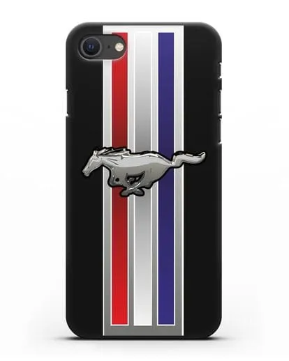 Чехол с логотипом Ford Mustang силиконовый для iPhone SE 2020