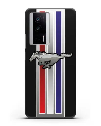 Чехол с логотипом Ford Mustang силиконовый для Xiaomi Poco F5 Pro