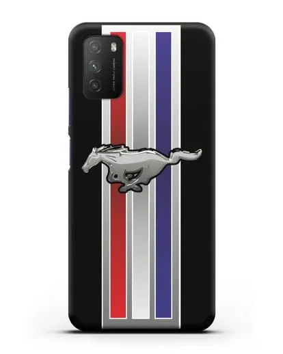 Чехол с логотипом Ford Mustang силиконовый для Xiaomi Poco M3
