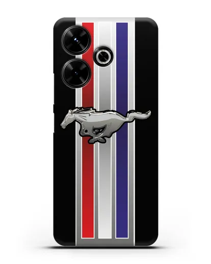 Чехол с логотипом Ford Mustang силиконовый для Xiaomi Poco M6