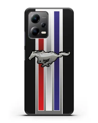 Чехол с логотипом Ford Mustang силиконовый для Xiaomi Poco X5