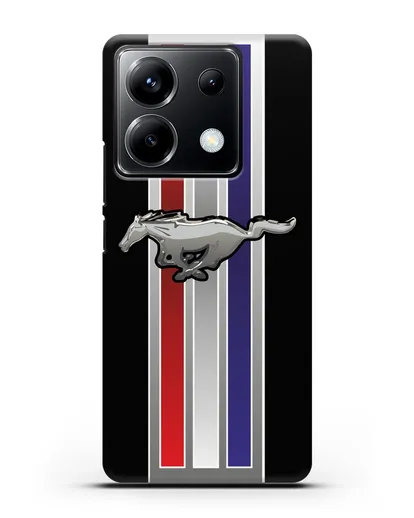 Чехол с логотипом Ford Mustang силиконовый для Xiaomi Poco X6