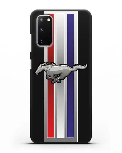 Чехол с логотипом Ford Mustang силиконовый для Samsung Galaxy S20 [SM-G980F]
