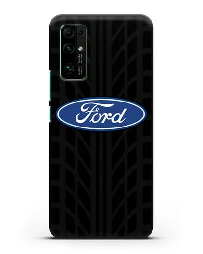 Чехол c эмблемой Ford с протектором шин силиконовый для Honor 30
