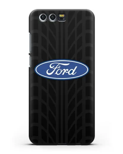 Чехол c эмблемой Ford с протектором шин силиконовый для Honor 9